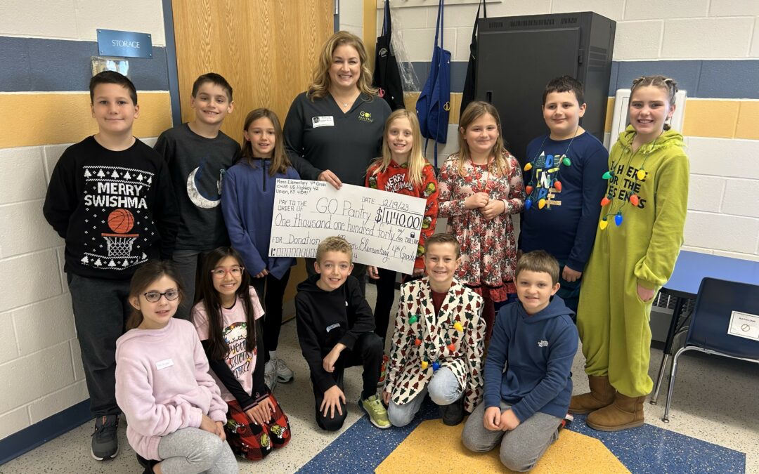 Mann Elementary Raises $1,100 for GO Pantry – Thank you!