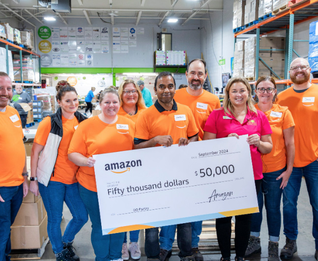 Amazon Air Hub Associates Help Go Pantry Fight Hunger