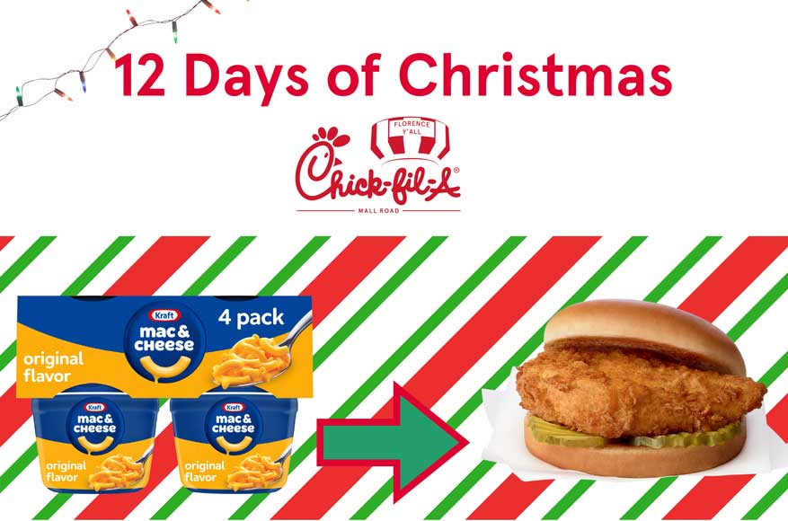 Chick-fil-A 12 Days of Christmas on Dec. 18!